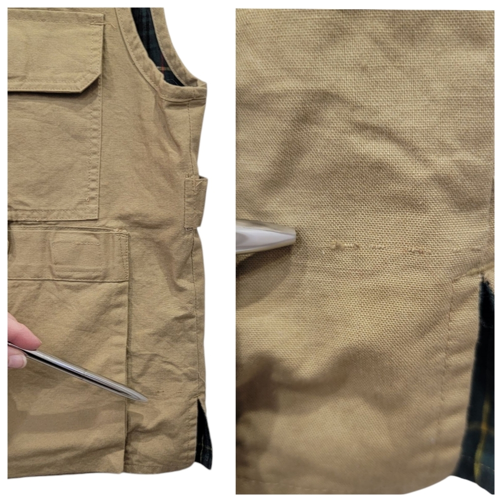 Vintage Gardeners Eden Utility Field Vest Tan Lightweight Safari Camping… - Picture 13 of 16